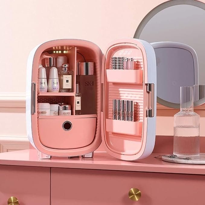 Mini refrigerador cosmético de doble puerta de 12 litros para coche - Opiniones - JvFbjLF