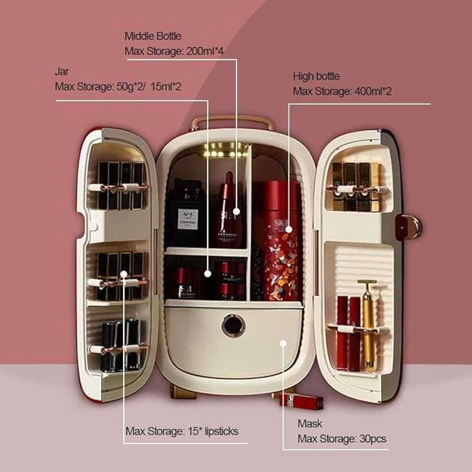 Mini refrigerador cosmético de doble puerta para automóvil - 12 litros, opinión y reseñas.