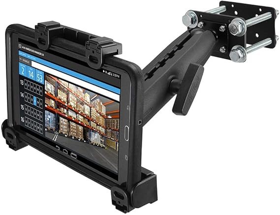 Soporte ARKON Mounts para tablet con bloqueo de carretilla elevadora - Brazo de eje de 8.5 pulgadas