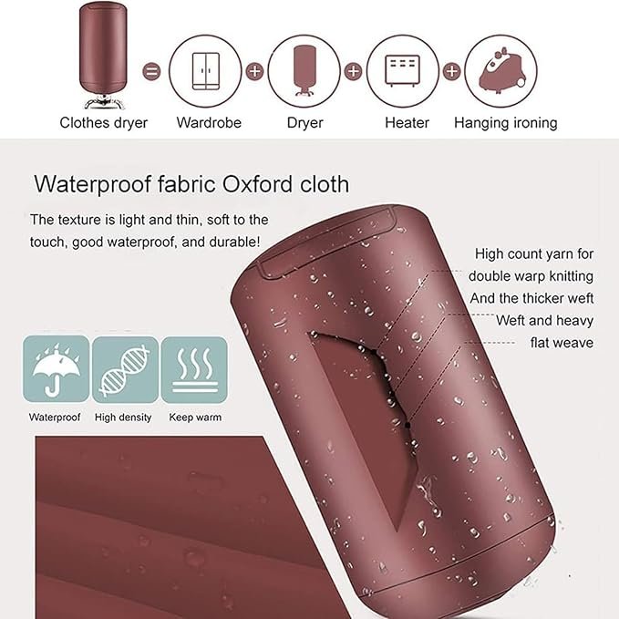 Secadora portátil 900W para ropa y zapatos - ¡La mejor opción!