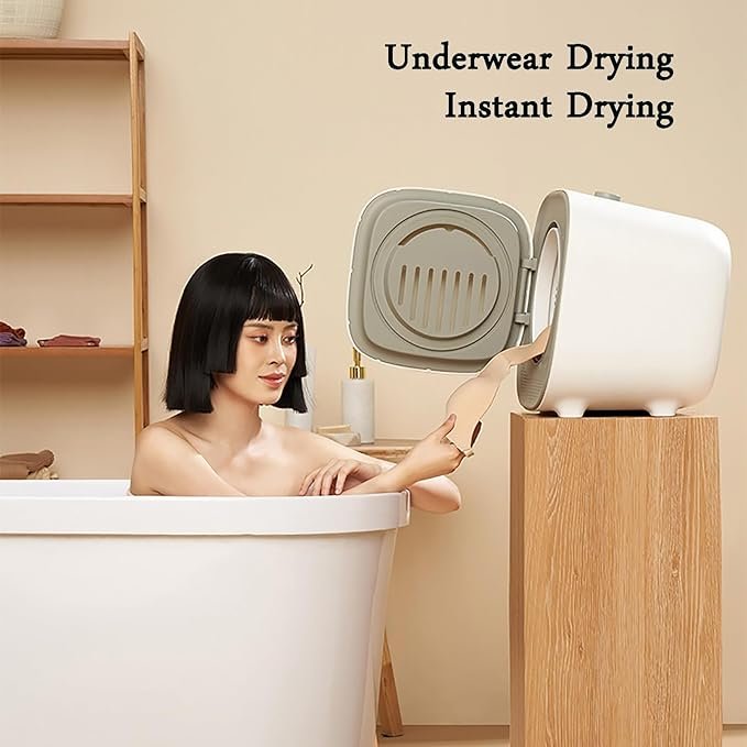 Mini secadora portátil con aire caliente constante: secado eficiente y cuidado de tus prendas. ¡Ideal para espacios reducidos! Compra la tuya ahora y disfruta de ropa siempre lista para usar. ?? #SecadoraPortatil #SecadoEficiente #CuidadoDePrendas #EspaciosReducidos #MiniSecadora