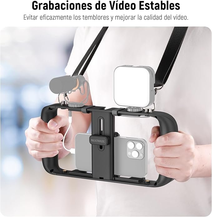 Opiniones NEEWER PA025 - Soporte de vídeo para Smartphone con cordón para Colgar, Soporte para teléfono móvil