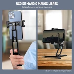 NEEWER Soporte de trípode para teléfono con Zapatas frías y Agujeros de 1/4 Pulgadas y 3/8 Pulgadas - Opiniones y características destacadas.