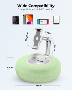 Almohada Viozon de soporte para tableta, compatible con teléfono/tableta de 4.7 a 13 pulgadas - Opiniones y reseñas.