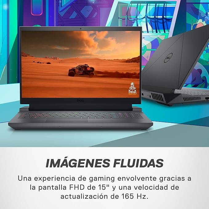 Portátil gaming Dell G15 5530 con RTX 4060 y pantalla de 165Hz, la mejor calidad precio.