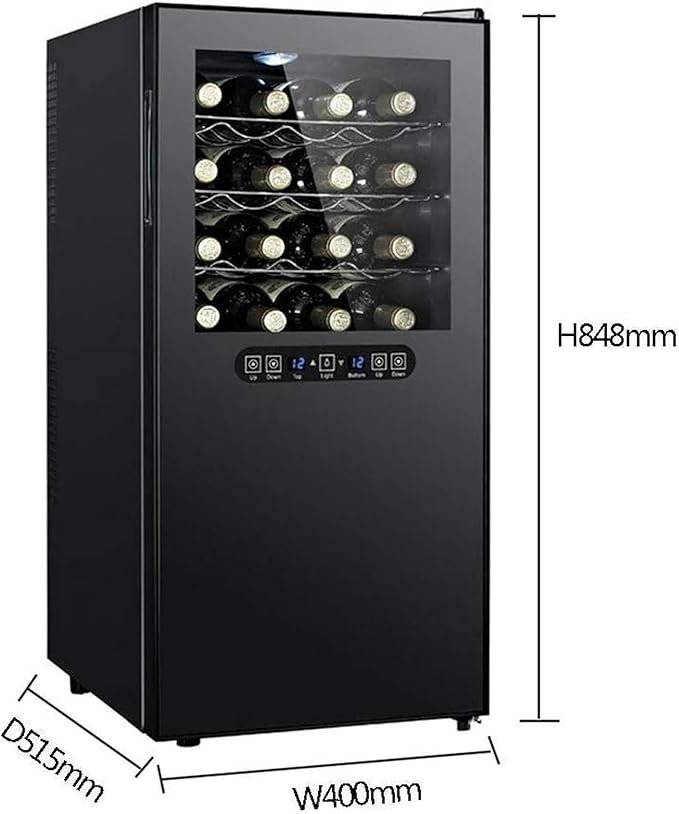 Enfriador de Vino termoeléctrico de 24 Botellas, Encimera de Vino Bodega para Vino Tinto y Blanco - Opiniones QPZMALSKY