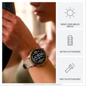 Garmin fenix ??8-43mm - Reloj de Alto Rendimiento GPS Multideporte con Pantalla táctil AMOLED, Linterna LED, Altavoz y micrófono Integrados, Mapas y hasta 10 días de autonomía - Producto de calidad y tecnología avanzada.