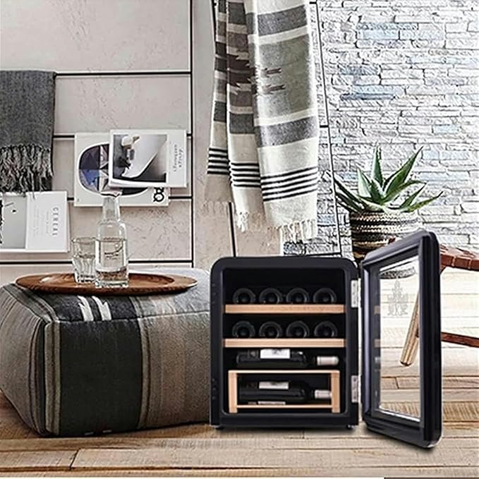 Enfriador de vinos de Doble Zona para 12 Botellas: refrigerador termoeléctrico para vinos de 1.3 CU. ft. - Opiniones y Características