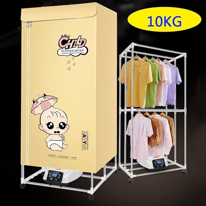 Secadora de ropa pequeña plegable con control remoto y rejilla aniónica - la mejor opción para tu hogar. ¡Compra la tuya ahora y olvídate de la tarea de secar la ropa!