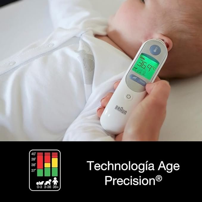 Braun ThermoScan 7 - Termómetro de oído con Age Precision - Precio y Calidad. Aprovecha esta oferta exclusiva y obtén el termómetro de oído Braun ThermoScan 7 con Age Precision al mejor precio. ¡No te quedes sin el tuyo!