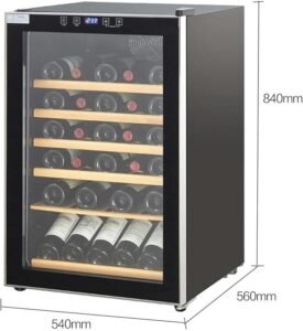 Enfriador de vino tinto y blanco termoeléctrico de 30 botellas - Refrigerador de bodega de vino independiente con encimera. ¡Descubre las opiniones de este increíble producto!