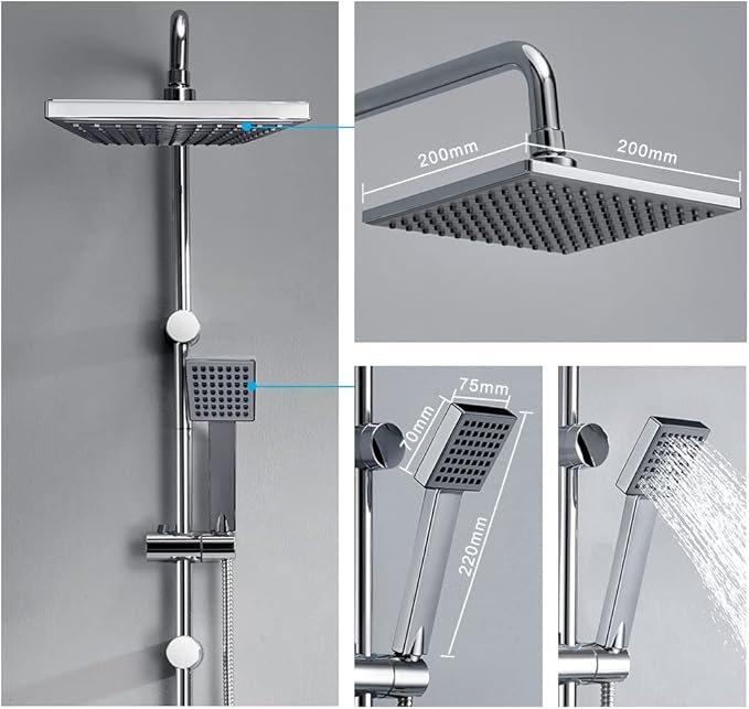 Columna de ducha sin grifo con monomando y barra para baños - Opiniones y análisis detallado.