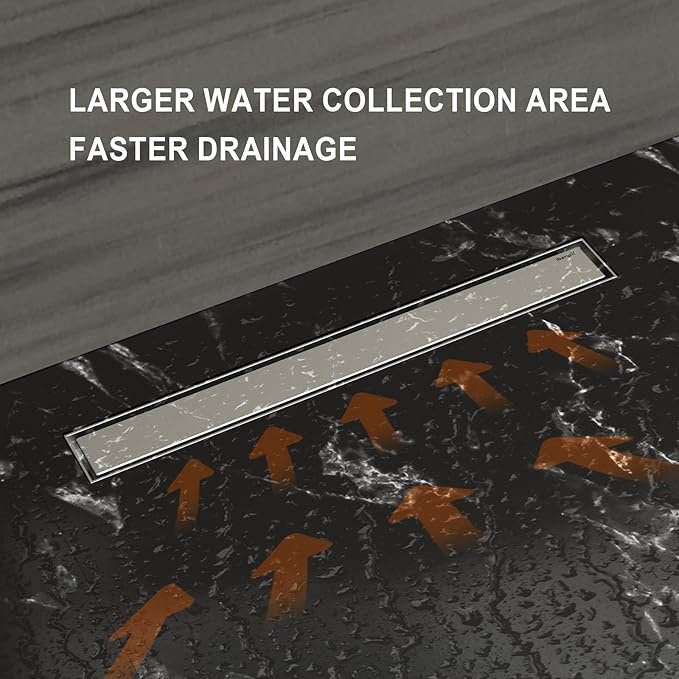 Canaleta de Ducha de Acero Inoxidable Ibergrif M42001-60 - Opiniones, Características y Precio