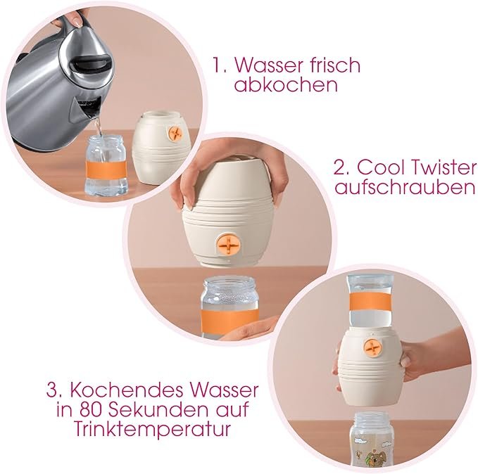 Enfriador de agua para biberones Cool Twister: Enfría el agua hirviendo con facilidad. ¡Descubre más sobre este increíble producto para tu bebé!