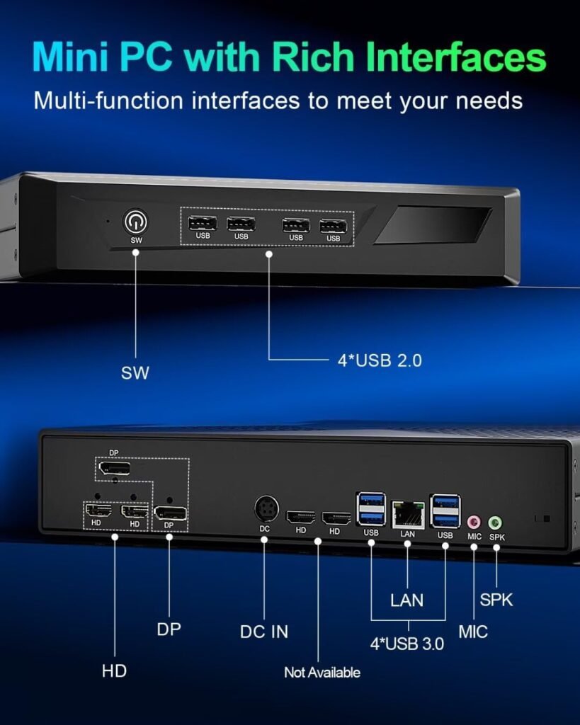 Mini PC RTX 3050 con sistema operativo Win 11 Pro y procesador i7 de 13ª generación, opinones WEIDIAN Gaming. ¡Descubre el poder en tamaño compacto!
