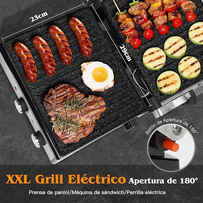 Aigostar Parrilla Eléctrica 2000W con Revestimiento Antiadherente de Cerámica - Opiniones y Análisis Completo