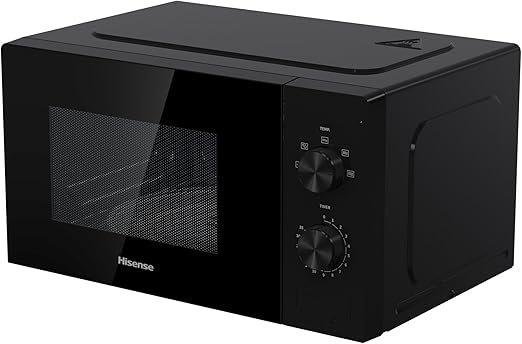 Microondas Hisense H20MOBP1, con una capacidad de 20 L y 700 W de potencia.
