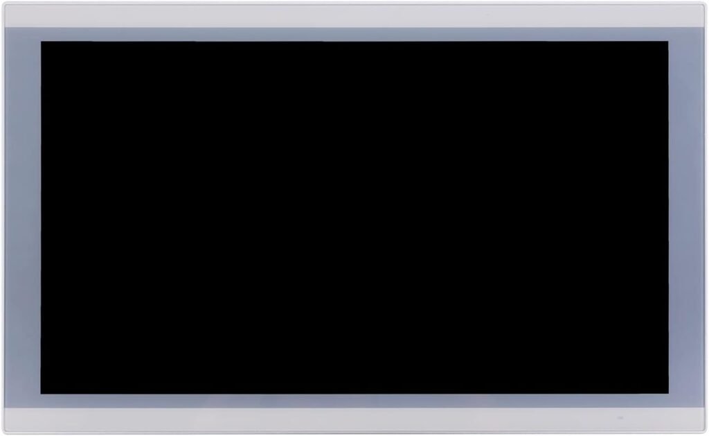 La imagen muestra el Panel PC industrial HUNSN 19" TFT LED, con un diseño moderno y resistente para entornos industriales. ¡Descubre por qué es la elección ideal para tu negocio!