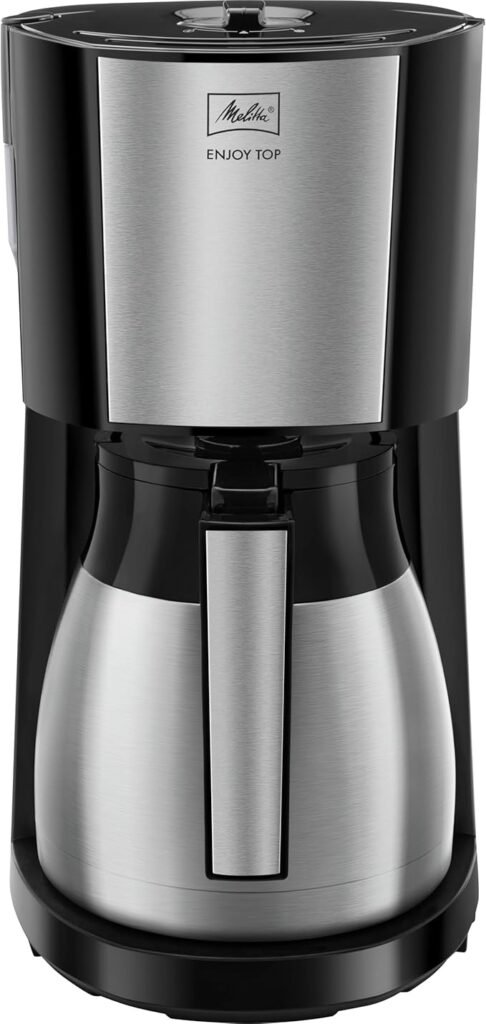 Cafetera de goteo Melitta Enjoy Top Therm 1017-08 con jarra térmica y tapa Easy Click. ¡Prepara café delicioso de forma sencilla y rápida! ¡Compra la tuya ahora!