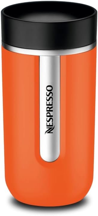 Opiniones Nespresso Travel Mug - Taza térmica (400 ml), color naranja mandarín - Disfruta de tu café favorito en cualquier lugar con esta increíble taza térmica en color naranja mandarín. Perfecta para mantener tu bebida caliente por más tiempo mientras la llevas contigo. Adquiérela ahora y disfruta de la mejor experiencia Nespresso.