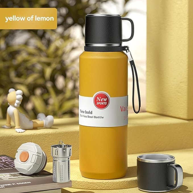 Opiniones XUDREZ Termo térmico de acero inoxidable a prueba de fugas, botella de agua aislada de doble pared para bebidas calientes y frías - Producto de alta calidad para mantener tus bebidas a la temperatura perfecta durante horas. ¡Descubre la mejor manera de disfrutar de tus bebidas favoritas en cualquier momento y lugar!