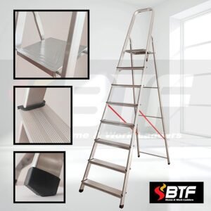 Escalera tijera plegable en aluminio - Opiniones reales - Escalera de 8 peldaños - Escaleras plegables de alta calidad en aluminio. ¡Hazte con la tuya!
