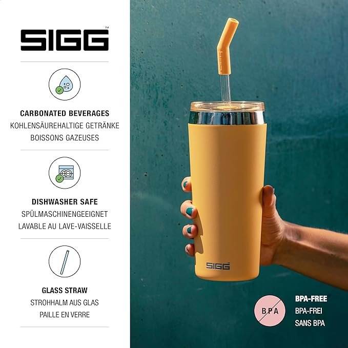 Opiniones SIGG Helia Taza térmica de café para llevar (0.6 L / 0.45 L), termo de acero inoxidable con doble aislamiento - ¡Descubre la mejor manera de disfrutar tu café en cualquier lugar con esta taza térmica de SIGG! Con capacidad de 0.6 L o 0.45 L, este termo de acero inoxidable ofrece un doble aislamiento para mantener tu café caliente por horas. ¡Práctico, estilizado y funcional!