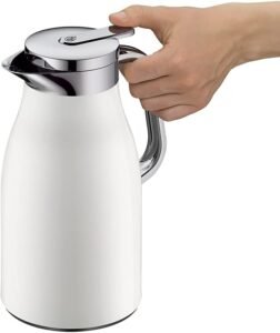 Opiniones alfi Skyline Termo Coconut White Mat - Termo de acero inoxidable, plástico y vidrio