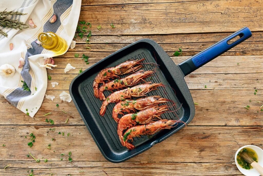 BRA Advanced Grill con rayas, 28 cm, aluminio fundido con antiadherente - Opiniones y rendimiento superior sin PFOA