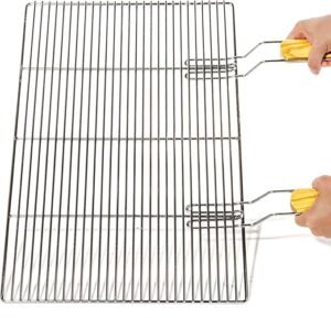 Parrilla barbacoa 60x40cm rectangular con mangos barbacoa grill plancha rejilla de alta calidad disponibles en Wiltec. Aprovecha esta excelente opción para tus asados al aire libre.