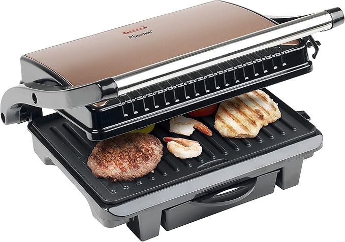 Bestron Colección Copper Panini Parrilla, 1000 W, 1 Liter - Opiniones y Reseñas del Producto