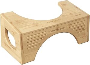 Taburete de inodoro Squatty Potty Original Bamboo Flip - Taburete de baño ajustable. ¡Añade comodidad a tu rutina diaria en el baño con este elegante taburete de inodoro de altura ajustable!