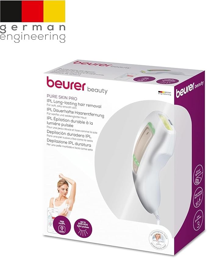 Beurer IPL Pure Skin Pro Depiladora compacta, depilación permanente con modo Auto-Flash - Opiniones y características.