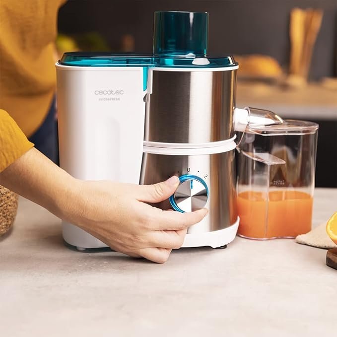 Opiniones Cecotec Licuadora Orbital Juice&Fresh 400 Titan White. 400 W, 20000 RPM de Velocidad, Tamaño Compacto, 2 Velocidades. ¡Consigue la tuya hoy y disfruta de zumos frescos y saludables en casa!