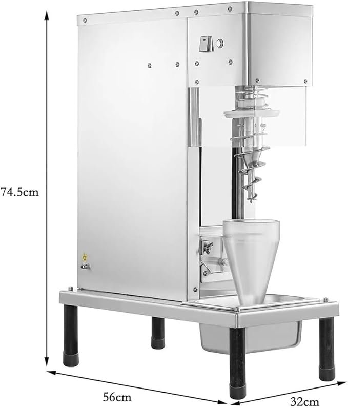 Máquina para hacer helados comercial de acero inoxidable, ideal para tu negocio de heladería. Con esta potente máquina mezcladora de yogur congelado podrás deleitar a tus clientes con deliciosos helados caseros. ¡Hazte con la tuya ahora!