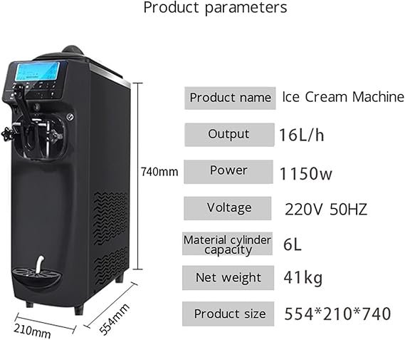 Máquina para Hacer Helados 1150W 1,5 L con Compresor Autoenfriador, Sistema de Dispensación 16L/H, Función de Autoenfriamiento 3 Horas - Opiniones y Análisis 2021