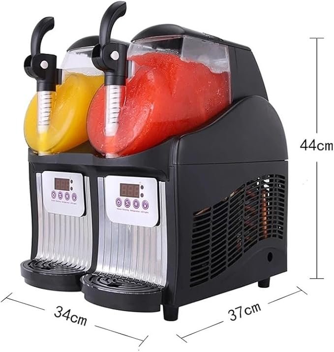 Máquina de granizado de hielo comercial con tanque doble de 2,5 l, mini máquina de jugo granizado - Opiniones y características.