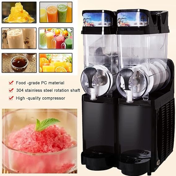 Máquina para Hacer Batidos Comercial con Contenedor de 15 L * 2, Máquinas de Granizados Completamente Automáticas - Opiniones SYUFRE