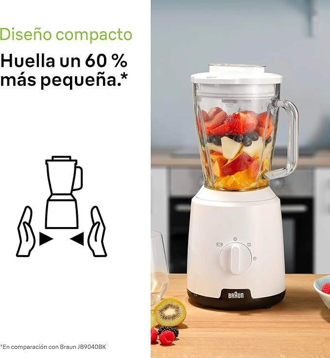 Opiniones Braun PowerBlender 1: Batidora con Jarra Triangular Única en Vidrio