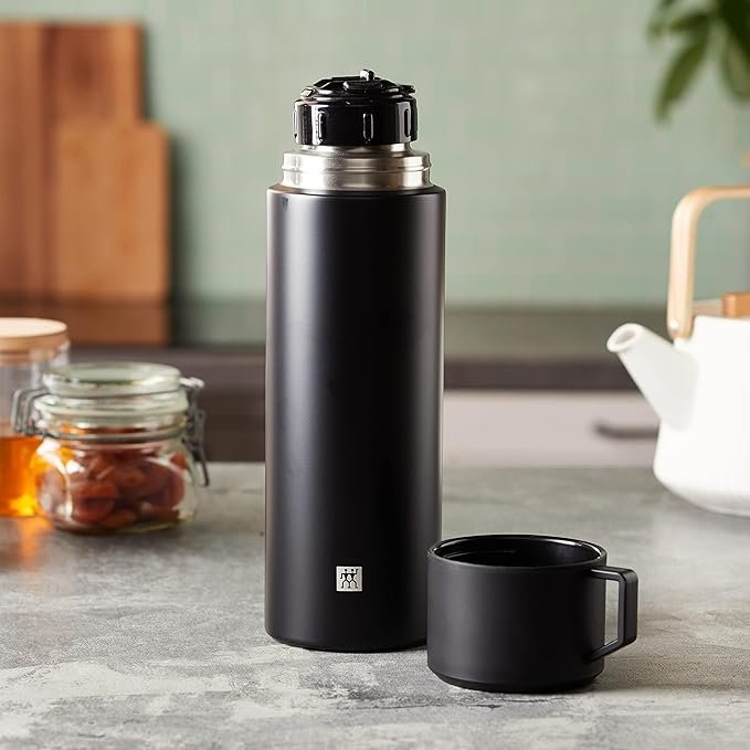 Opiniones ZWILLING THERMO Botella térmica, Taza integrada - Descubre la mejor forma de mantener tus bebidas calientes o frías en todo momento. ¡No te pierdas la oportunidad de adquirir este práctico y elegante producto!