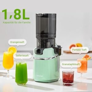 AMZCHEF Extractor de Zumos y Verduras Automático, 135MM Apertura y 1.8L Capacidad Licuadora para Verduras y Frutas Entera - Opiniones y Análisis - Producto Recomendado