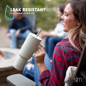 "Vaso térmico con pajita y asa para café - Opiniones Simple Modern"