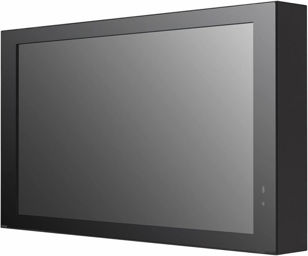 Vista frontal del LG 22XE1J/1500 4.1 IP56 con opiniones - Producto resistente al agua.