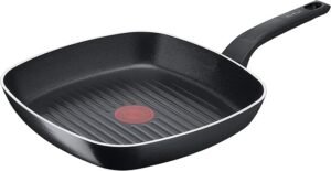 Opiniones sobre la Sartén grill Tefal Easy Cook & Clean B55540 de 26x26 cm con revestimiento antiadherente y señal térmica. ¡Descubre la mejor opción para cocinar de forma segura y fácil!