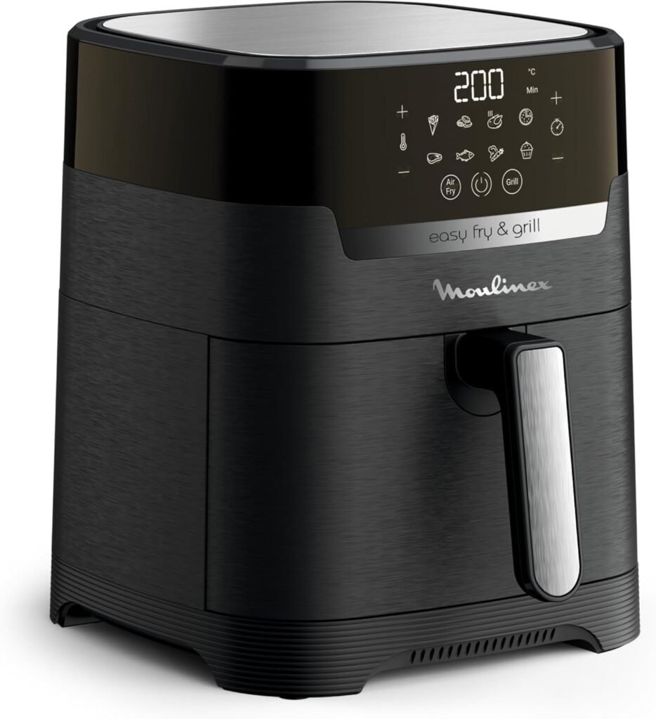 Opiniones Moulinex Easy Fry & Grill 4.2L EZ5058: Freidora de Aire Sin Aceite 2 en 1 para Freír o a la Parrilla - Pantalla Digital Táctil | Comprar Online