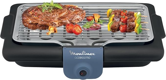 Barbacoa eléctrica de mesa Moulinex Accessimo - Opiniones y características - 2100W, Limpieza fácil, Bandeja de agua - ¡Disfruta de deliciosas barbacoas al aire libre!