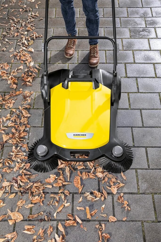 Barredora Manual Twin con dos Cepillos Laterales, ¡limpieza garantizada!