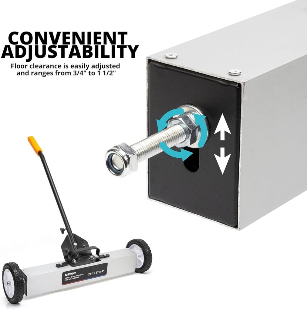 Barredora magnética rodante de 24 pulgadas con ruedas - Opiniones