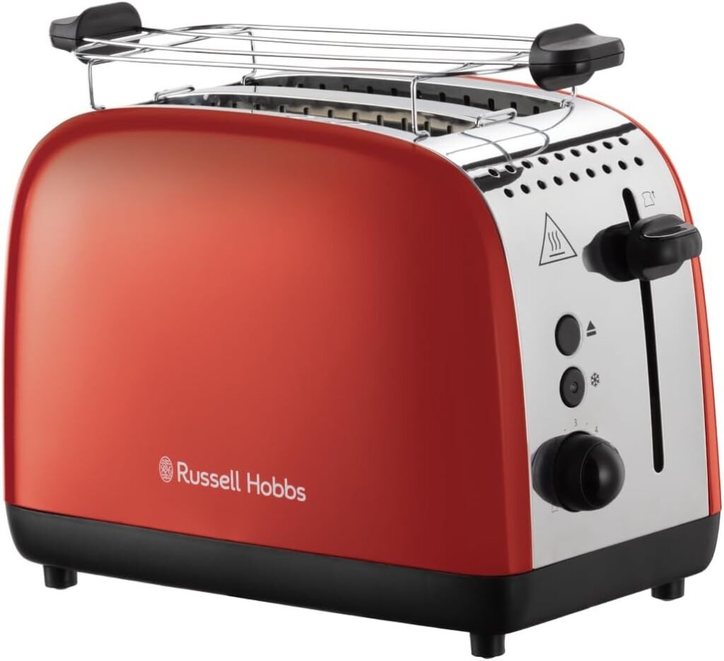Opiniones Russell Hobbs Tostadora Colours Plus - 2 Ranuras Cortas y Anchas - Tostador para 2 Rebanadas - Productividad y Calidad en un Solo Producto