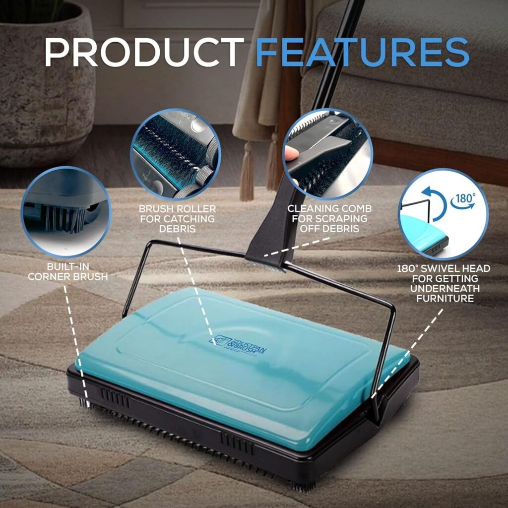 Barredora de alfombras manual - Opiniones Una imagen vale más que mil palabras. Esta barredora de alfombras manual ha recibido excelentes opiniones de los usuarios, ¡descubre por qué!